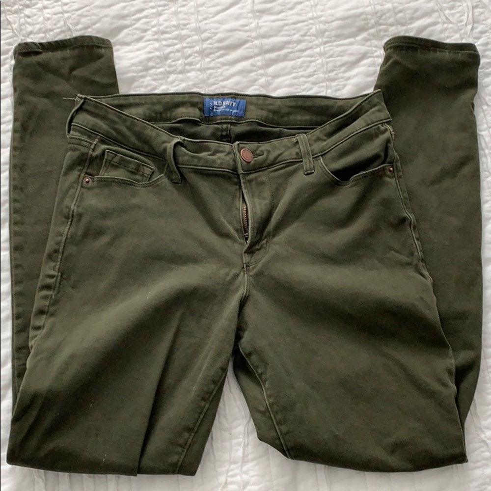 Old navy Rockstar colored pants.